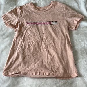vans light pink shirt